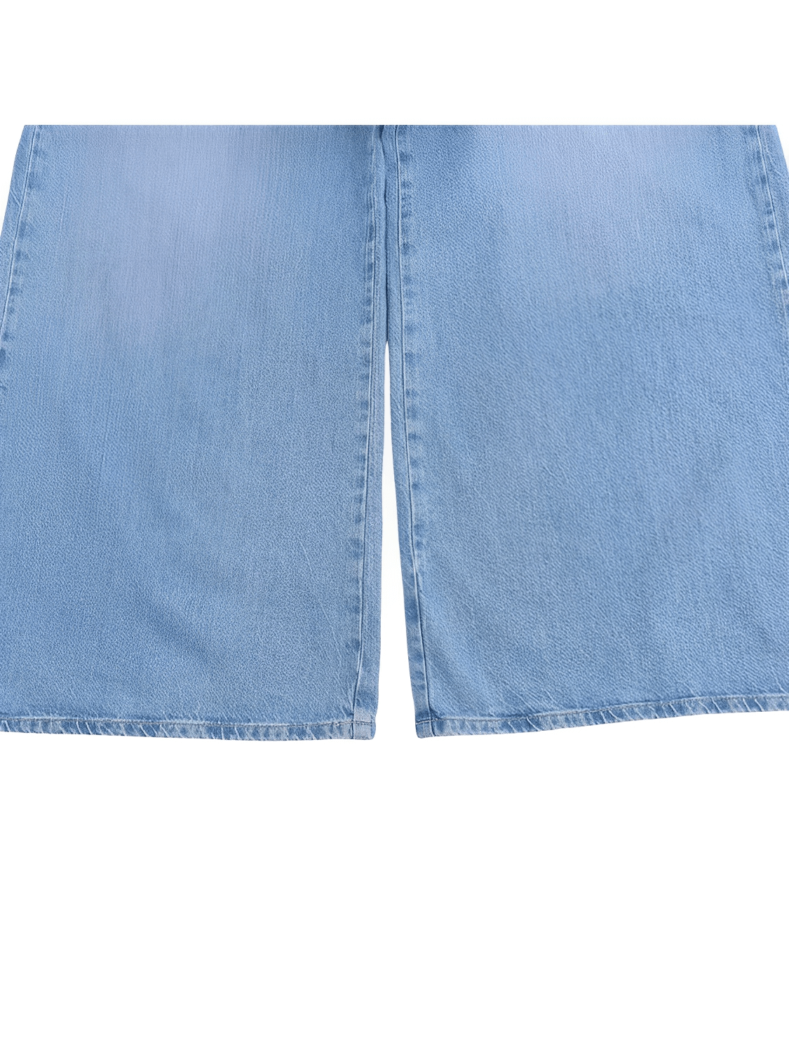 Macacão Feminino Jeans com Decote Nadador e Abertura Frontal em Botões Modelagem Wide Leg - Jordana