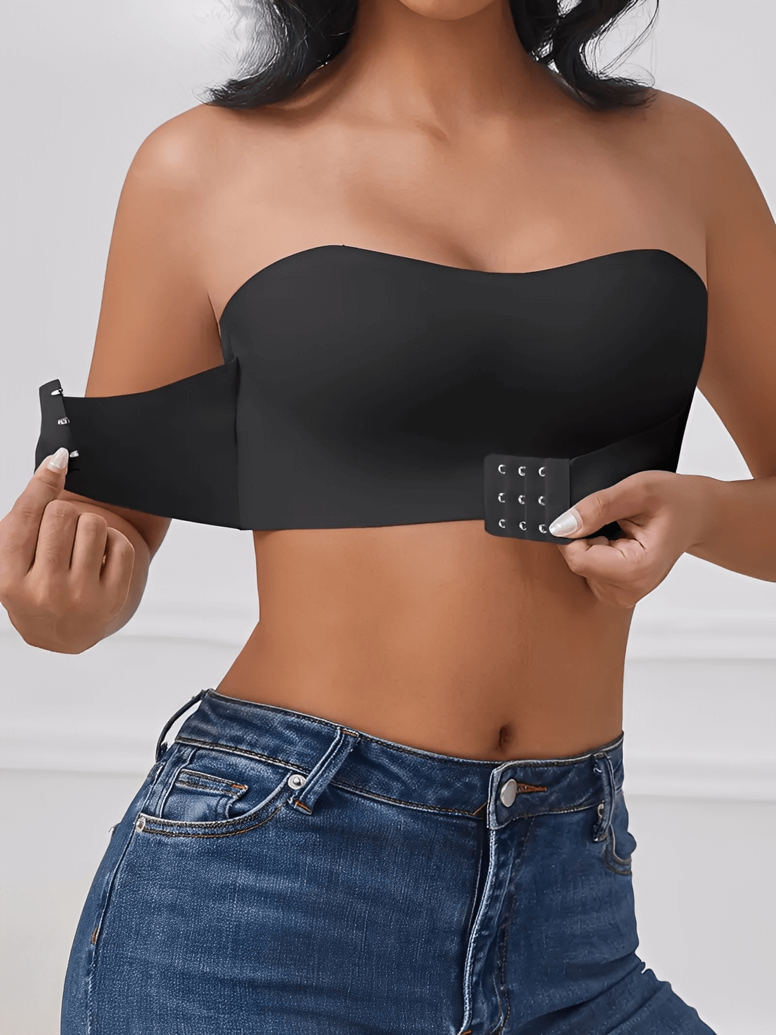 Sutiã Feminino Tomara Que Caia Sem Costura com Fecho Frontal e Sem Bojo – Marion