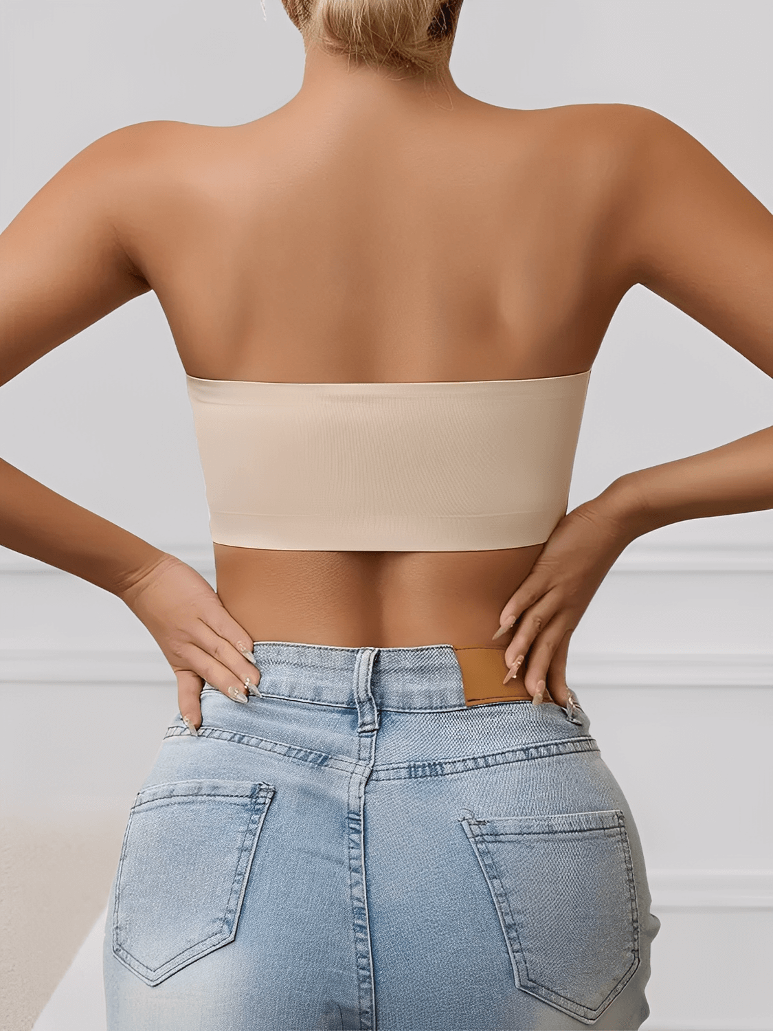 Sutiã Feminino Tomara Que Caia Sem Costura com Fecho Frontal e Sem Bojo – Marion