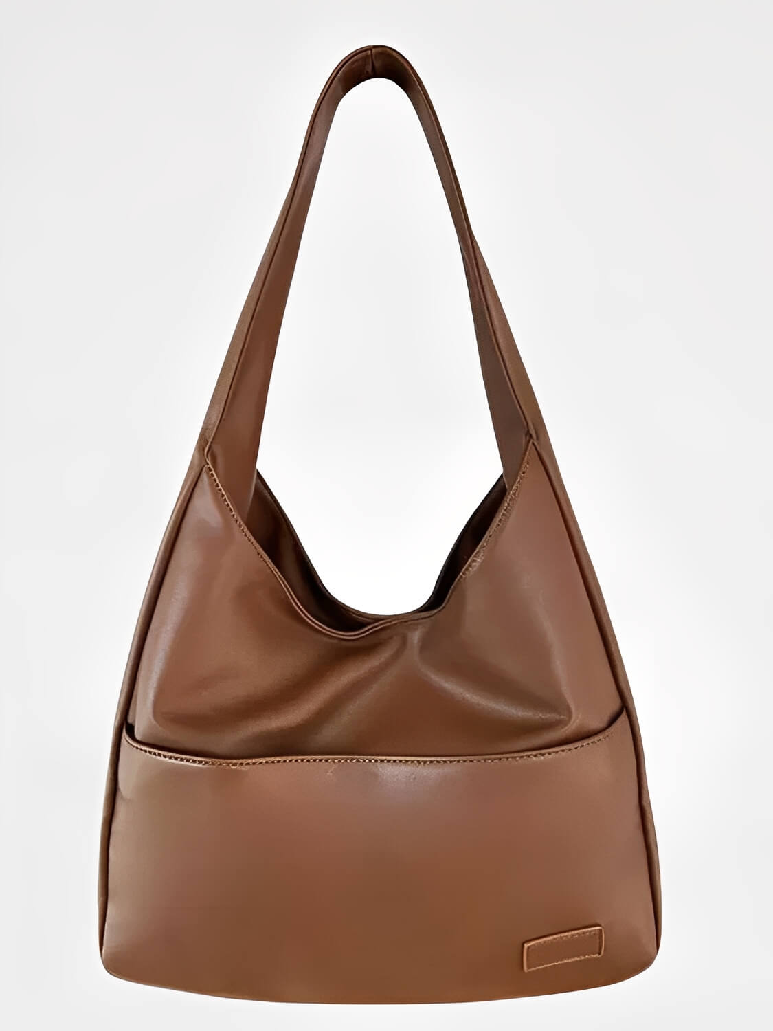 Bolsa de Ombro Vintage em Couro PU com Design Triangular Alongado - Edwina
