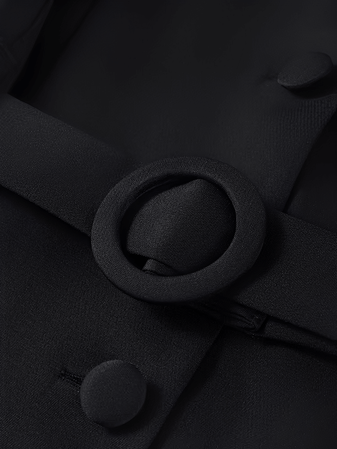 Vestido Midi Sem Mangas com Botões Forrados Cinto e Fenda – Selena