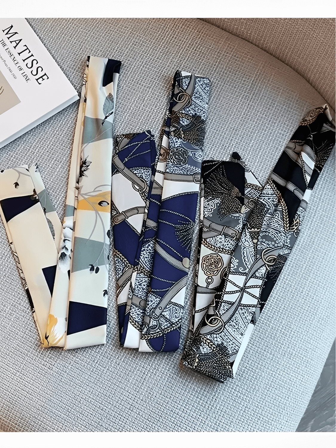 Calça Alfaiataria Wide Leg Cintura Alta com Lenço Removível – Amara