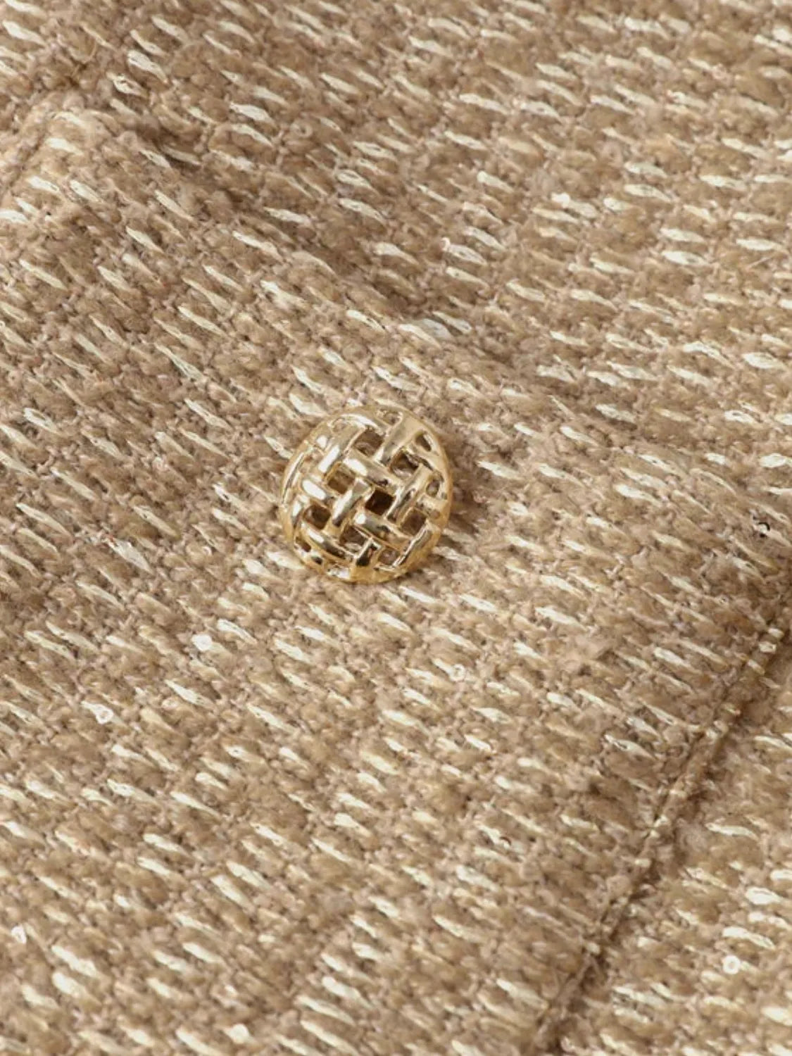 Jaqueta Feminina Tweed Texturizada com Botões e Bolsos - Giorgia