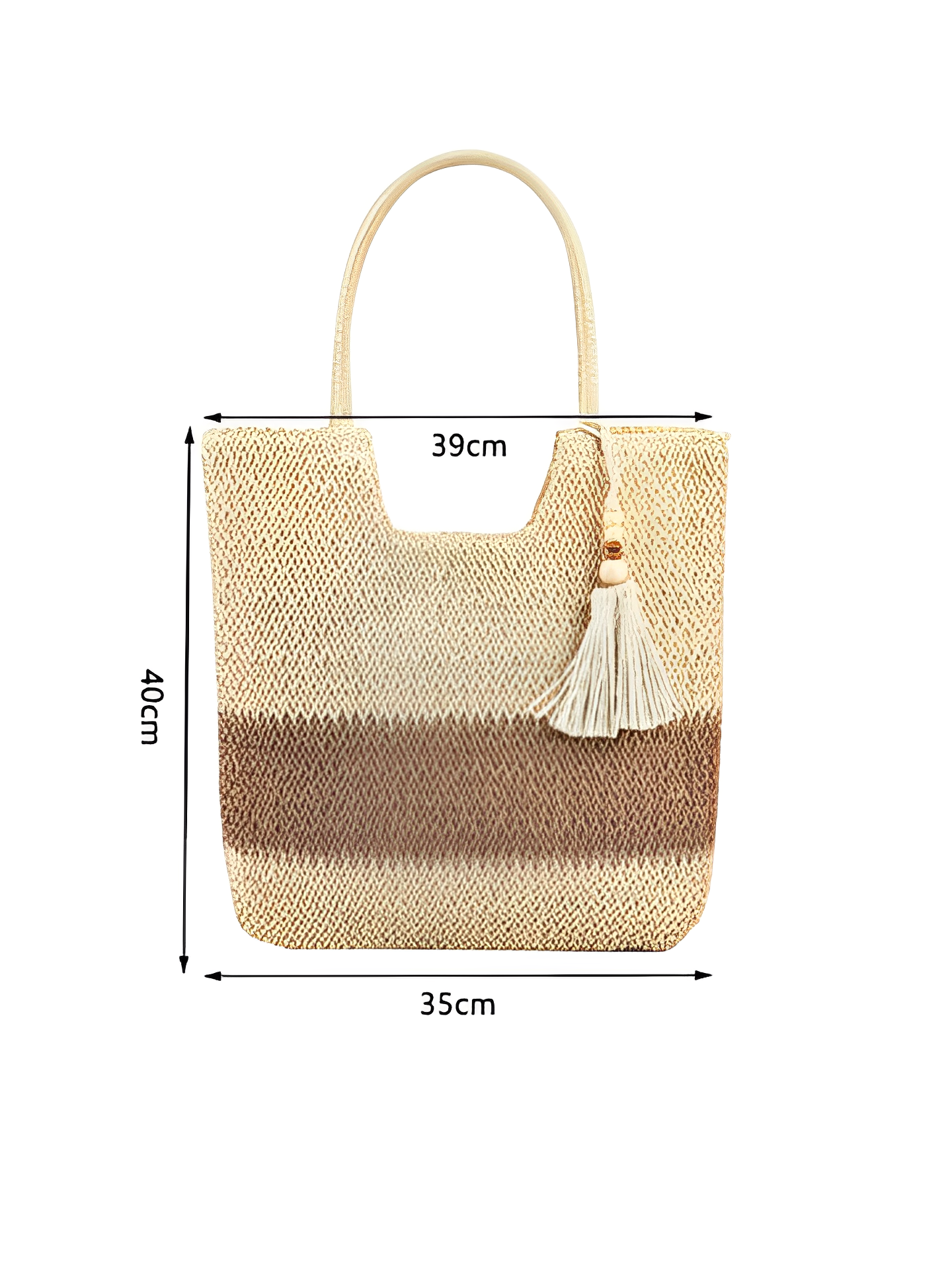 Bolsa Tote de Palha com Alça de Ombro Trançada para Praia - Manu