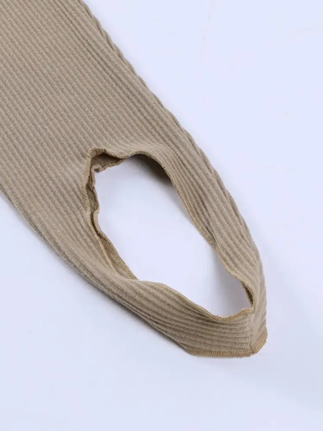 Calça Legging Canelada de Cintura Alta com Pézinho – Leticia