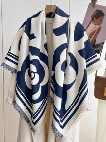 Cachecol Feminino em Caxemira com Estampa Floral - Rebeca