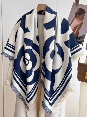 Cachecol Feminino em Caxemira com Estampa Floral - Rebeca