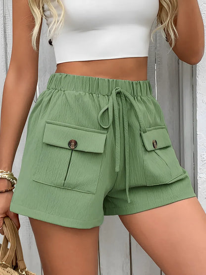 Short Feminino com Bolsos e Cintura Elástica - Livian