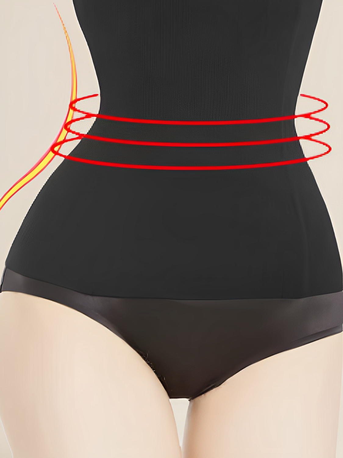 Cinta Modeladora Feminina de Alta Compressão Sem Costura – Raica