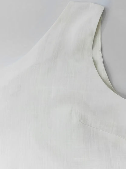 Conjunto Feminino com Blusa de Ombro Único e Saia Longa de Cintura Alta com Amarração e Fenda - Malena [FRETE FULL]