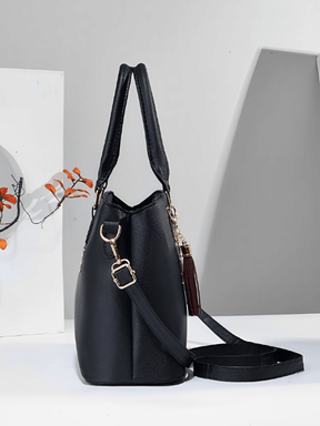 Conjunto de 2 Bolsas Femininas em Couro PU com Alça Transversal – Amber