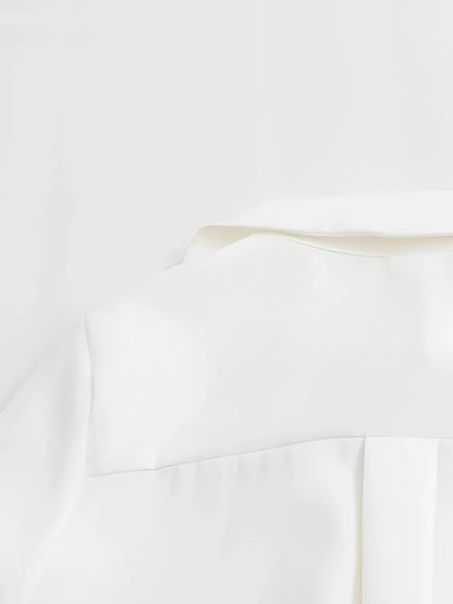 Vestido Feminino Chemise Decote em V com Abertura Frontal em Botões - Alexandra