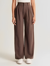 Calça Feminina de Alfaiataria Cintura Alta com Modelagem Wide Leg – Samira [FRETE FULL]