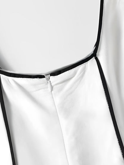 Vestido Feminino Midi com Decote Canoa e Listras em Relevo - Ariadne
