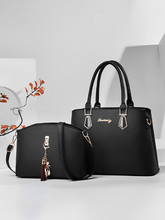 Conjunto de 2 Bolsas Femininas em Couro PU com Alça Transversal – Amber
