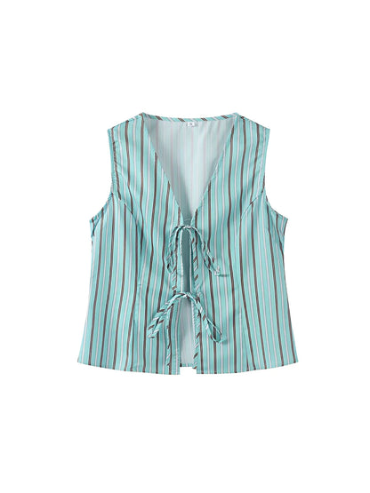 Conjunto Feminino em Tecido Leve com Blusa de Fechamento Frontal e Calça Ajustável - Stephanie [FRETE FULL]