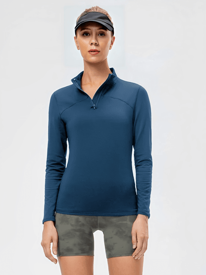 Conjunto Térmico com Blusa Manga Longa de Zíper e Legging Funcional com Bolso - Inara
