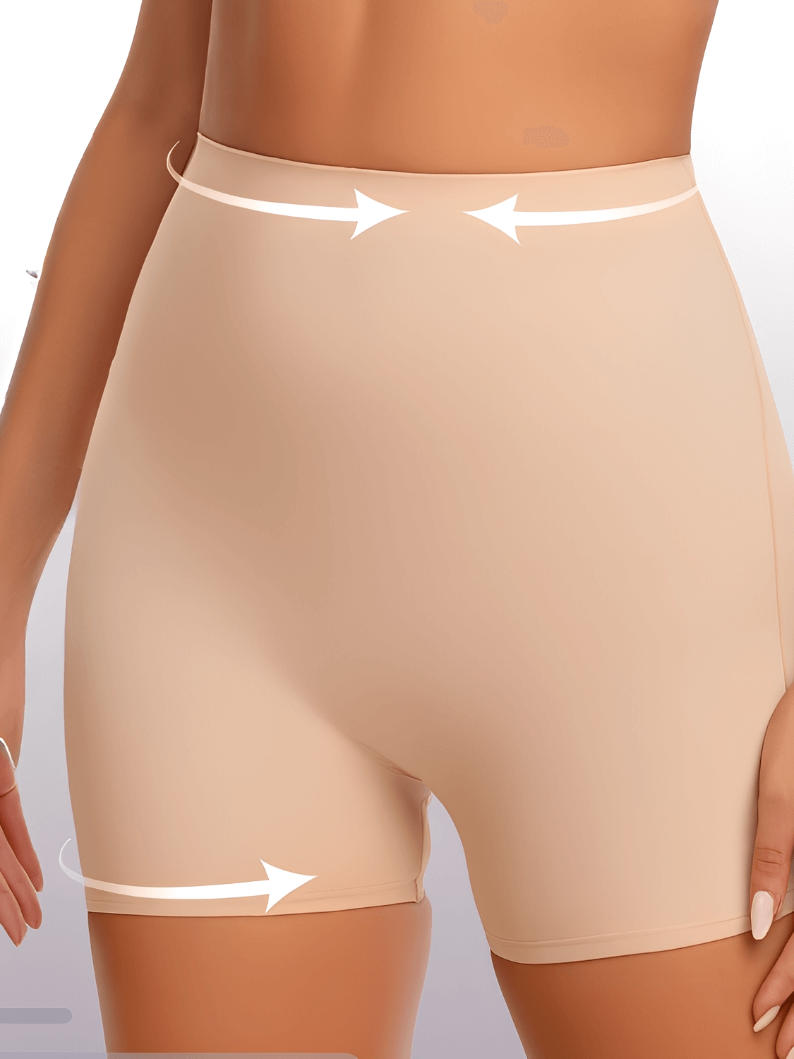 Short Feminino Modelador Cintura Alta Sem Costura com Enchimento Fixo  Efeito Levanta Bumbum  – Tailine