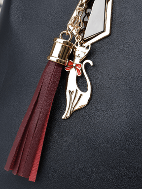 Conjunto de 2 Bolsas Femininas em Couro PU com Alça Transversal – Amber