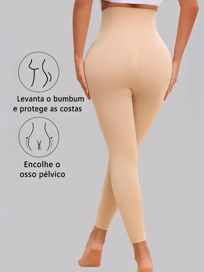 Calça Legging Feminina Modeladora com Compressão Abdominal Média Elasticidade e Efeito Levanta Bumbum - Norah
