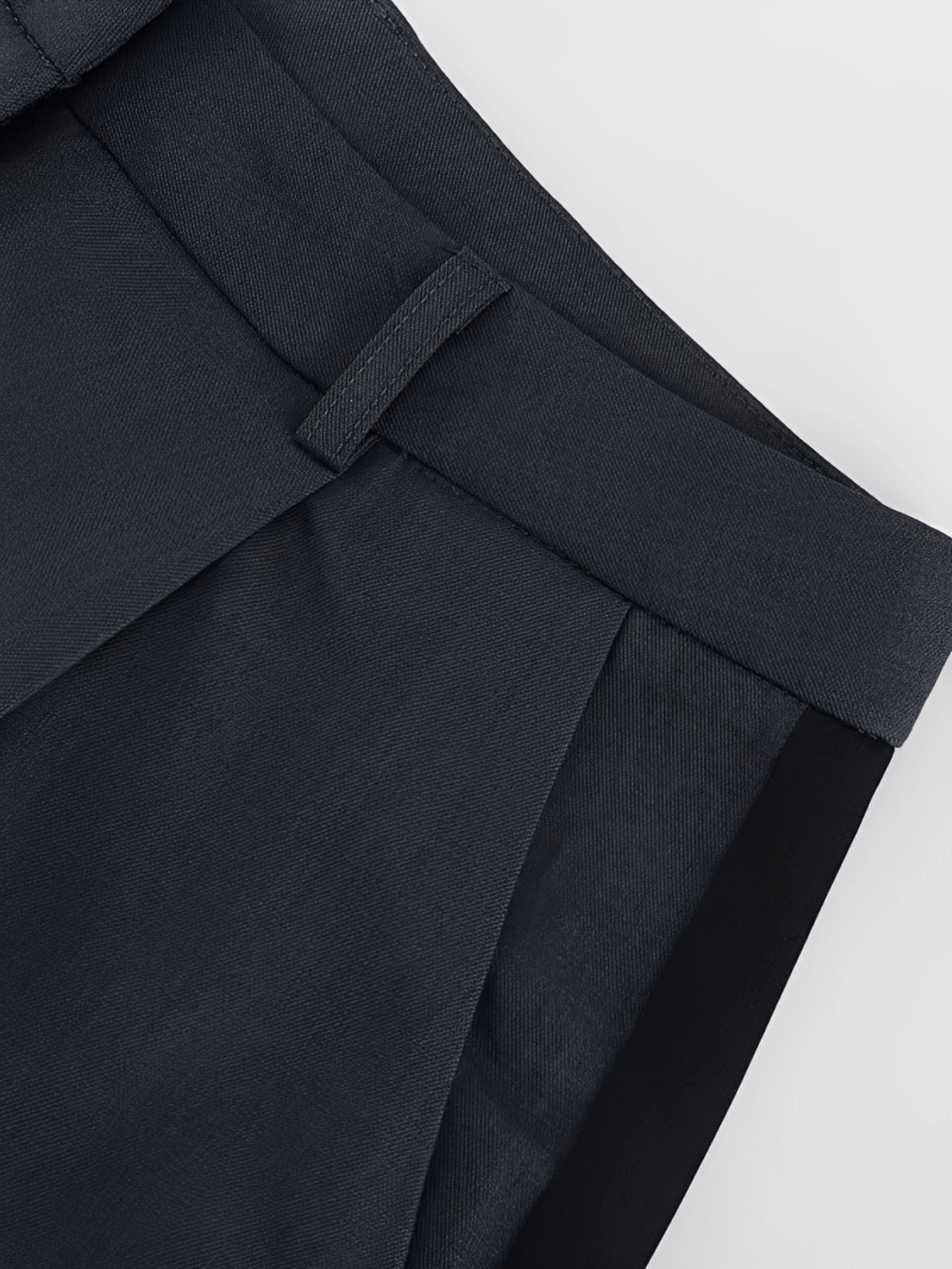 Conjunto Feminino em Alfaiataria com Blazer Oversized Trespassado Calça Pantalona  Cintura Elástica e Listra Lateral– Damares
