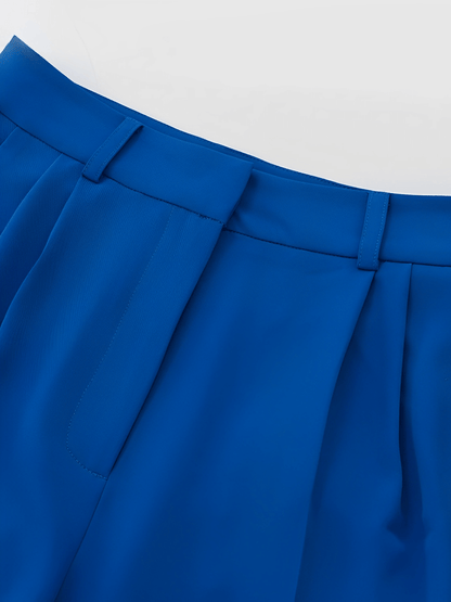Calça Feminina Wide Leg em Alfaiataria com Cintura Alta e Bolsos – Madison