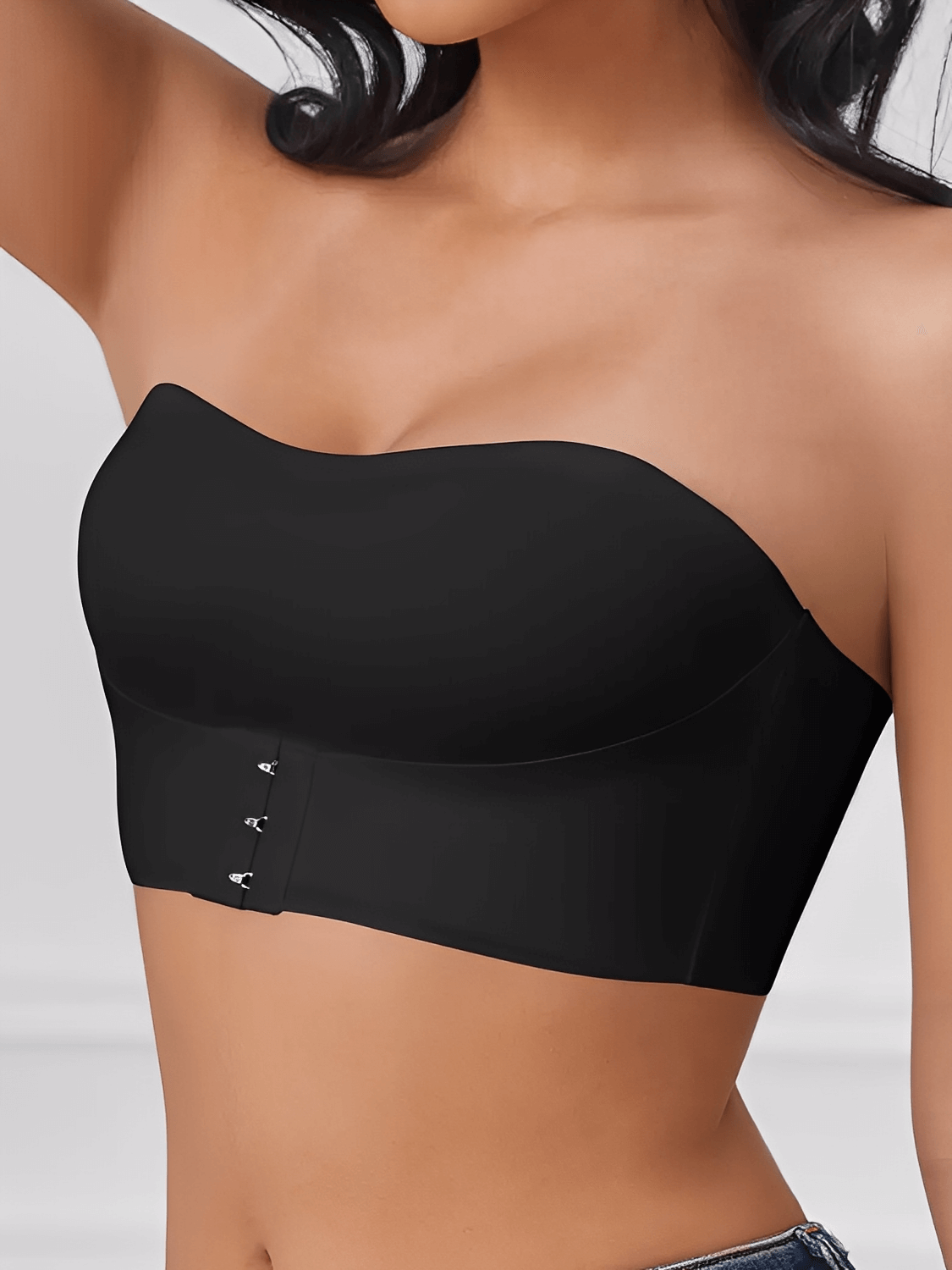 Sutiã Feminino Tomara Que Caia Sem Costura com Fecho Frontal e Sem Bojo – Marion