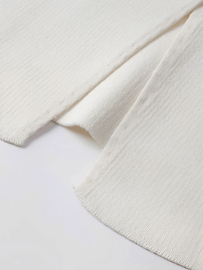 Conjunto Feminino Alfaiataria com Colete de Botões e Saia Longa em Camadas Plissada - Mirella