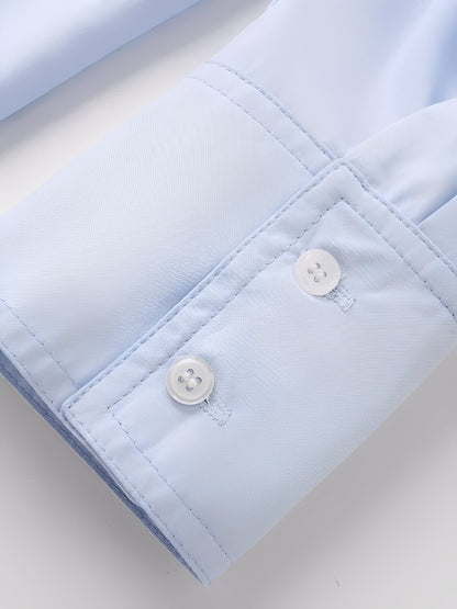 Camisa Feminina Oversized Tradicional com Colarinho Virado e Fechamento em Botões – Lane