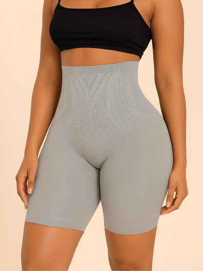 Short Modelador Feminino Cintura Alta Sem Costura com Alta Compressão e Efeito Levanta Bumbum – Mel