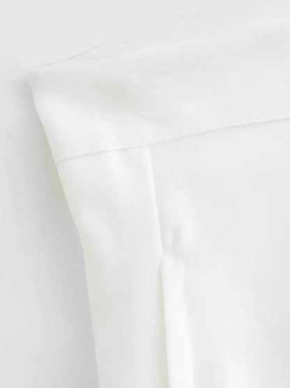 Conjunto Feminino Alfaiataria Blusa com Abotoamento Frontal e Shorts Cintura Alta - Ava