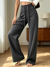 Calça Pantalona Reta Levanta Bumbum Cintura Alta Ajustável - Nataly