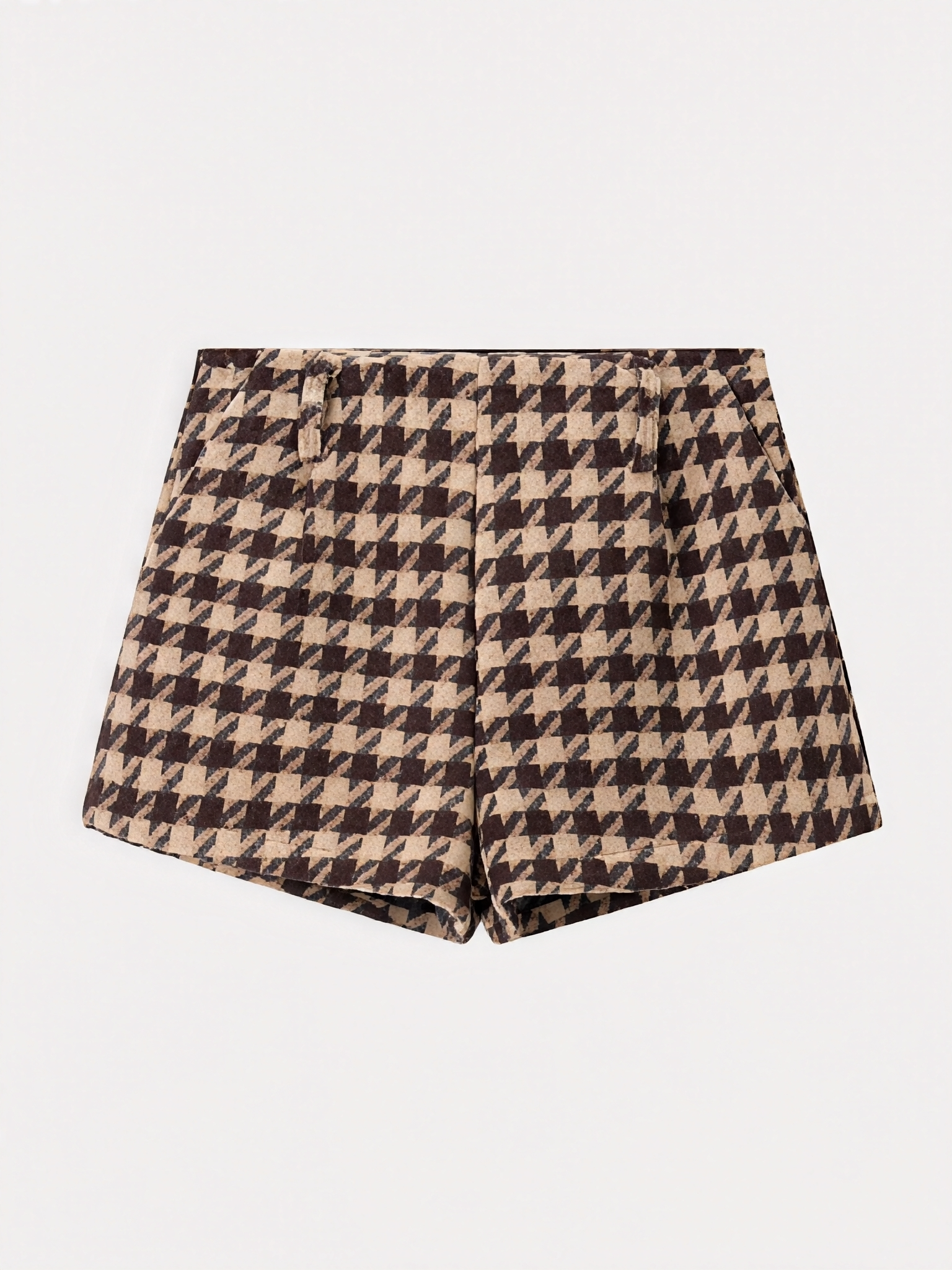 Conjunto em Alfaiataria Xadrez com Jaqueta Cropped e Short Evasê– Nathalia