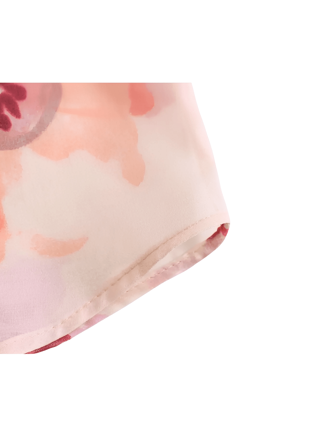 Conjunto Feminino Floral em Chiffon com Camisa Manga Longa e Saia Midi Plissada Cintura Alta  – Audrey