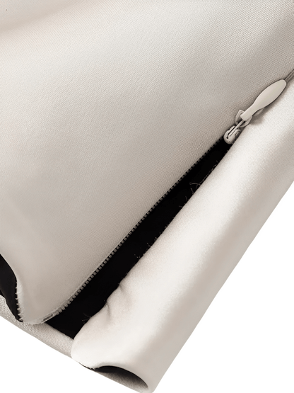 Blusa Feminina Acetinada com Decote Transpassado Corte Geométrico Lateral e Laço Frontal - Clara