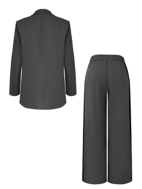 Conjunto de Alfaiataria com Blazer Oversized e Calça Pantalona – Damares