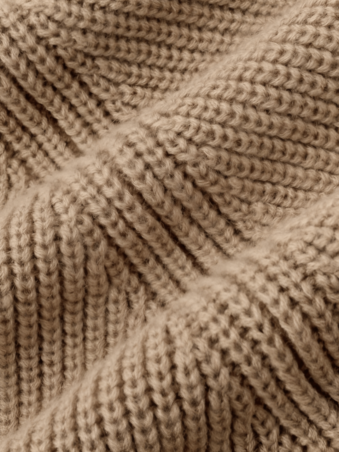 Suéter Estilo Capa em Tricô com Gola Alta – Carmelita [FRETE FULL]