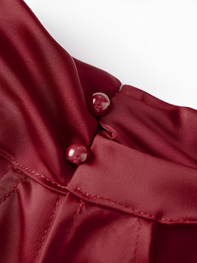 Blusa Halter Acetinada com Barra Assimétrica em Renda Delicada – Ximena