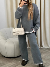 Conjunto Feminino com Suéter e Calça com Detalhes em Crochê – Íris