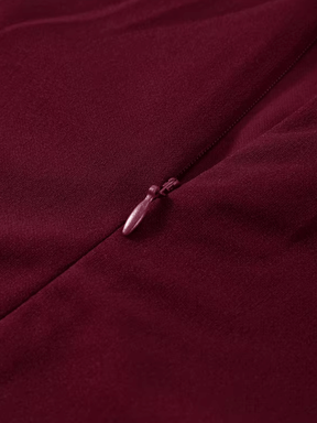 Vestido Maxi com Ombro Assimétrico e Saia Plissada Sofisticada – Luana