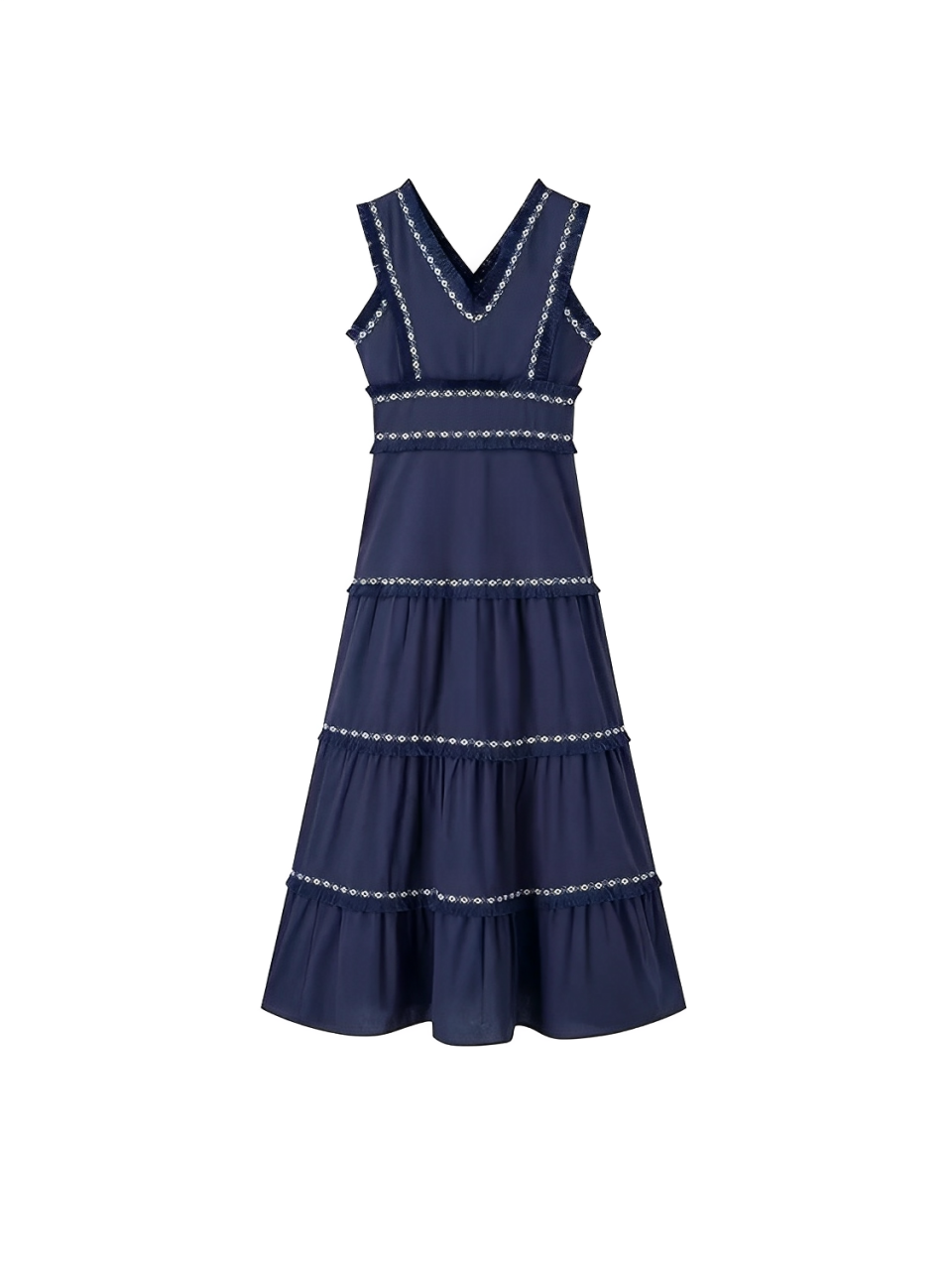 Vestido Feminino Boho Midi com Babados e Decote em V - Amara [FRETE FULL]