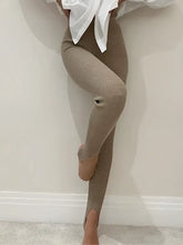 Calça Legging Canelada de Cintura Alta com Pézinho – Leticia