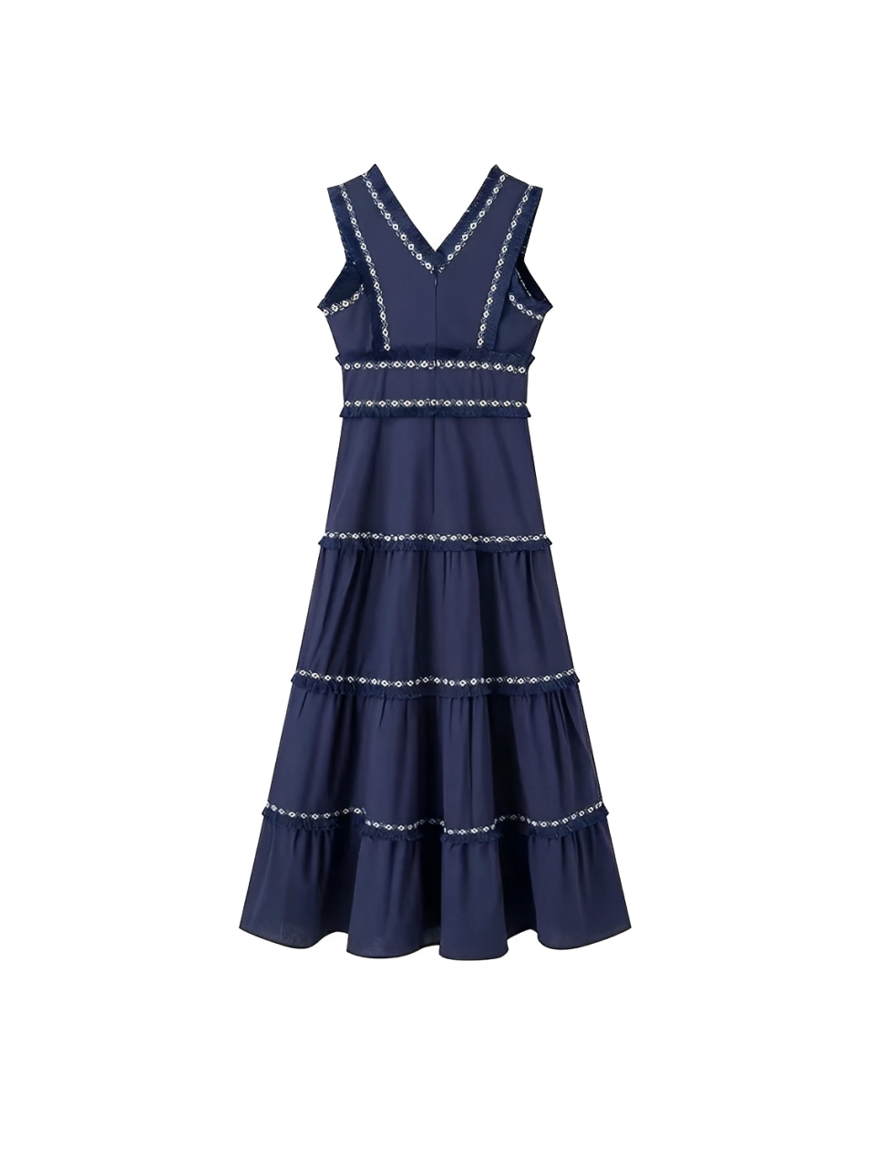 Vestido Feminino Boho Midi com Babados e Decote em V - Amara [FRETE FULL]