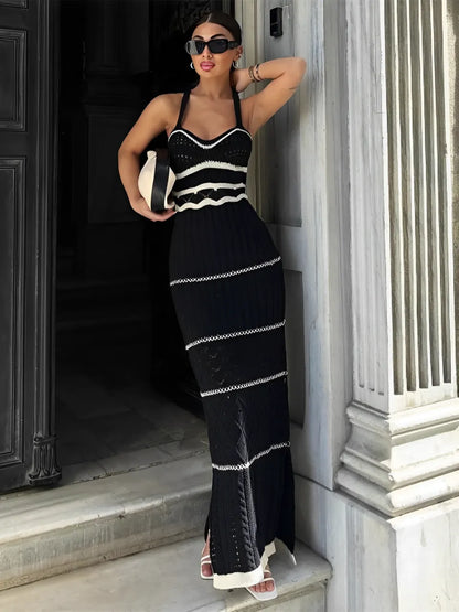 Vestido Feminino Longo Sereia com Decote Coração e Fenda Lateral - Selene