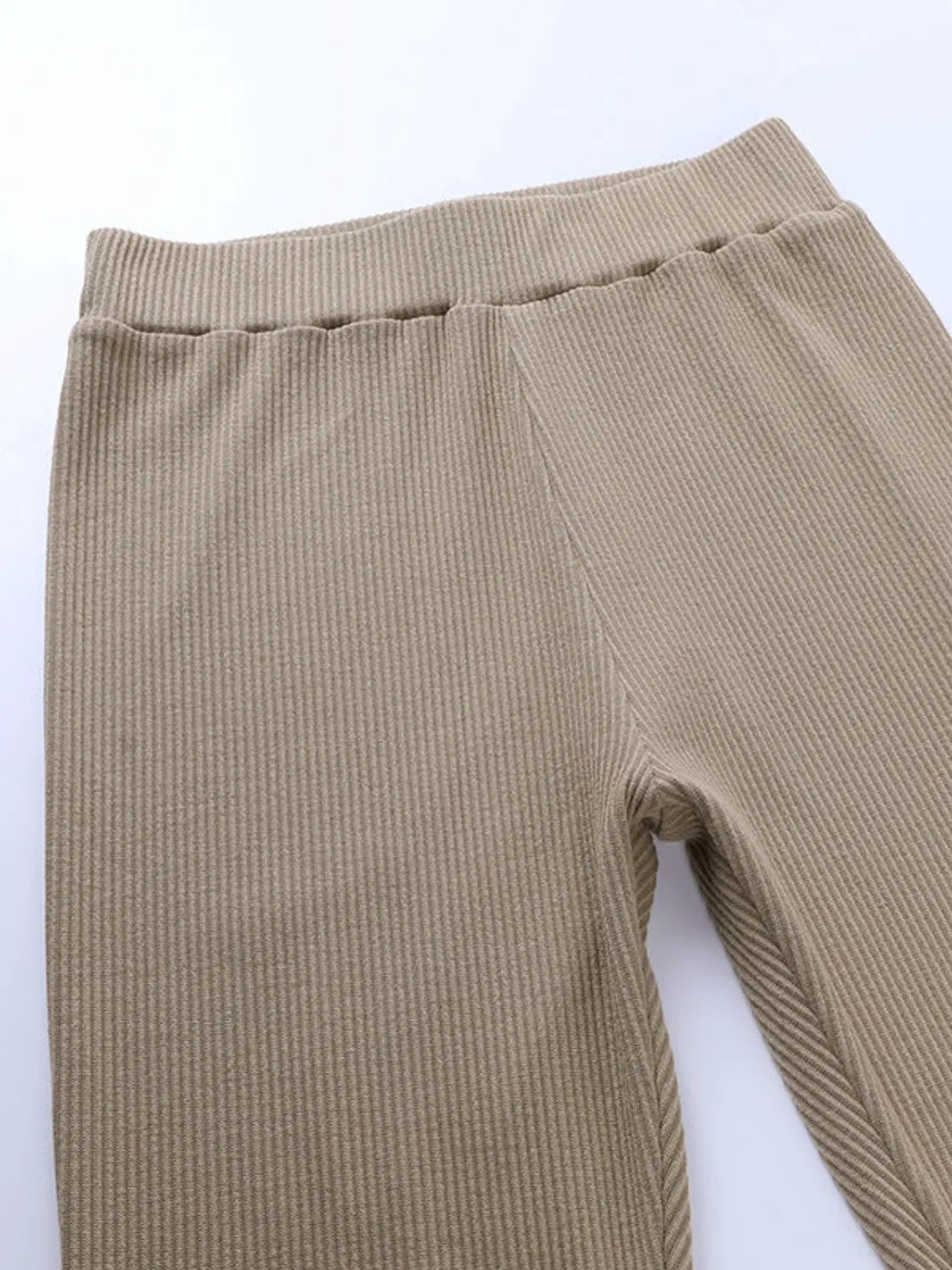 Calça Legging Canelada de Cintura Alta com Pézinho – Leticia