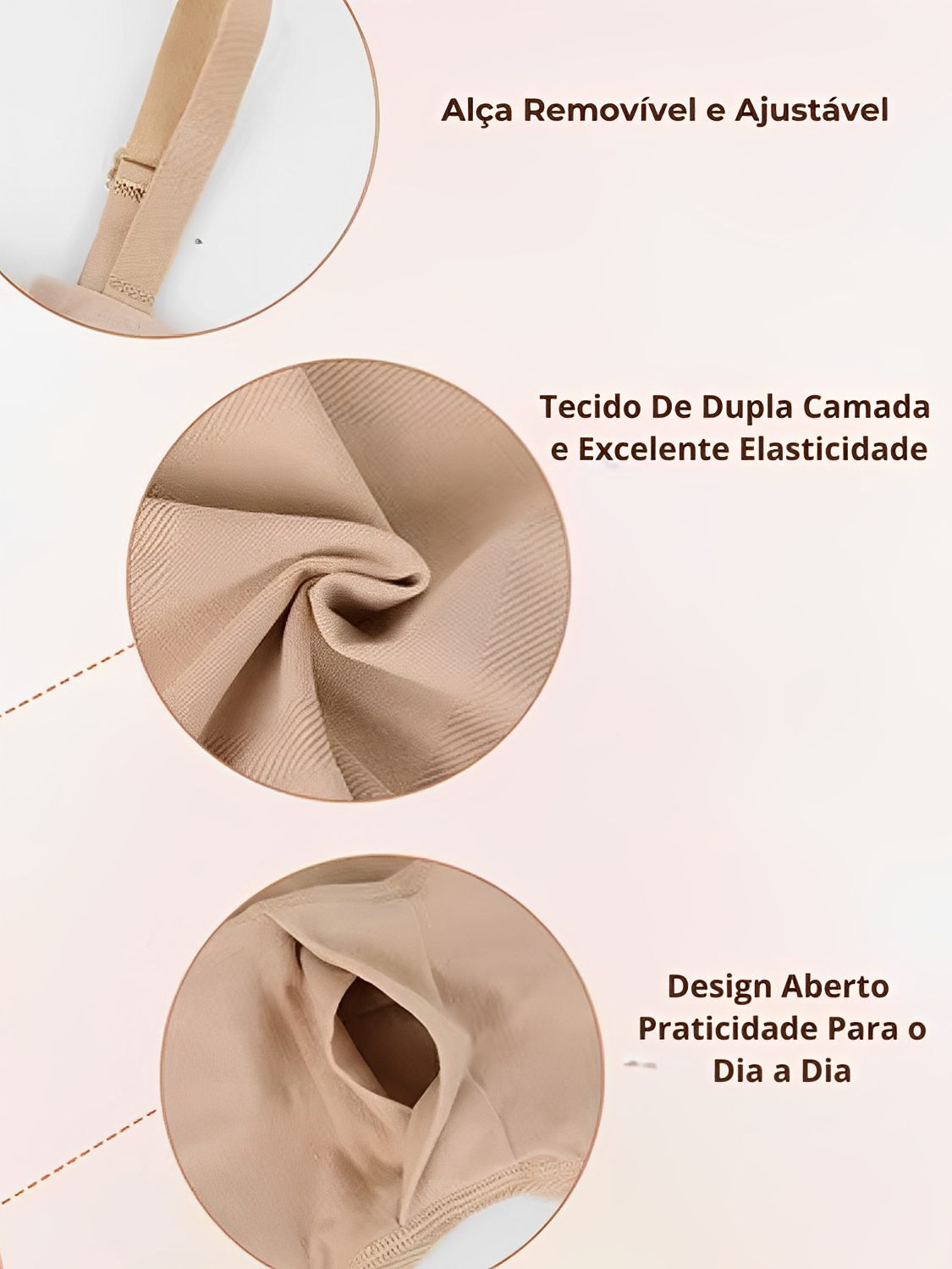 Macacão Modelador Anti Atrito de Alta Compressão e Alças Móveis – Raissa