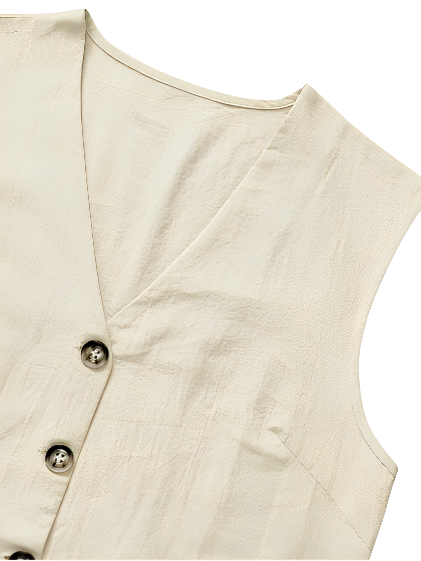 Conjunto de Linho Colete com Amarração e Bermuda Cós Elástico - Eleanor