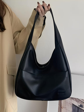 Bolsa de Ombro Vintage em Couro PU com Design Triangular Alongado -  Edwina