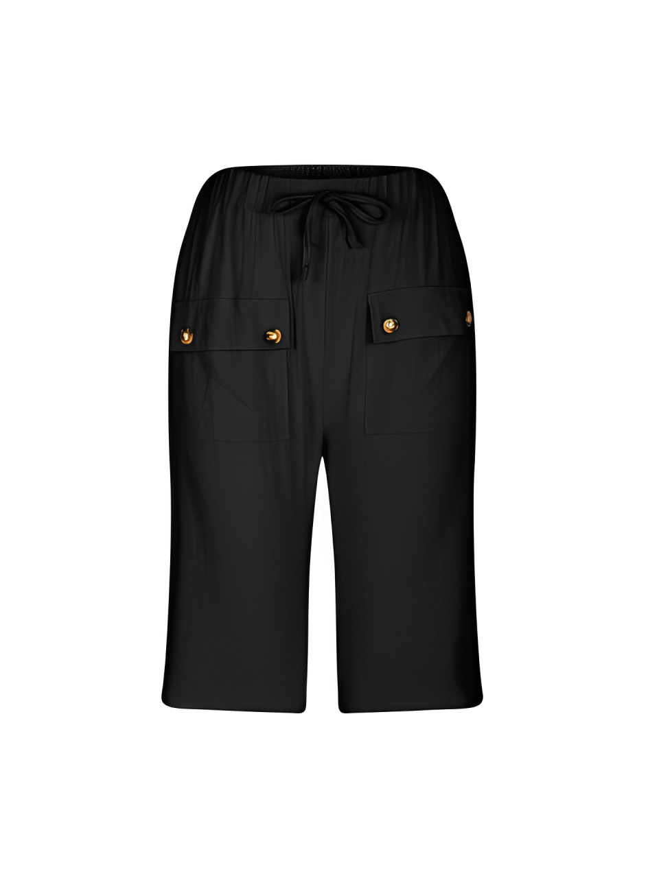 Bermuda Feminina com Bolsos Cargo e Cintura Elástica Ajustável – Kylie