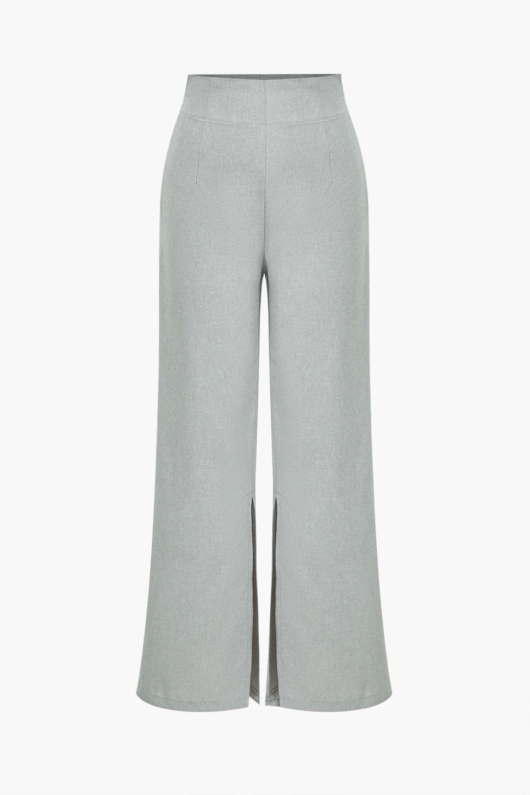 Conjunto Feminino de Alfaiataria com Colete Acinturado de Botões Maxi e Calça Reta com Fenda - Brenda [FRETE FULL]